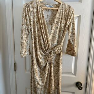 Tommy Bahama Beige and Brown Dress